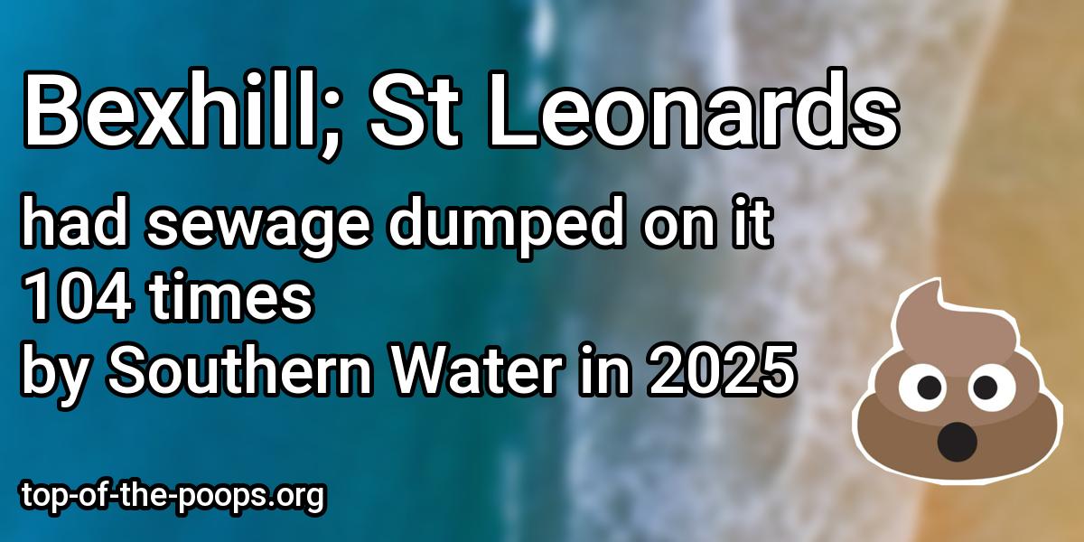 Sewage pollution at Bexhill; St Leonards