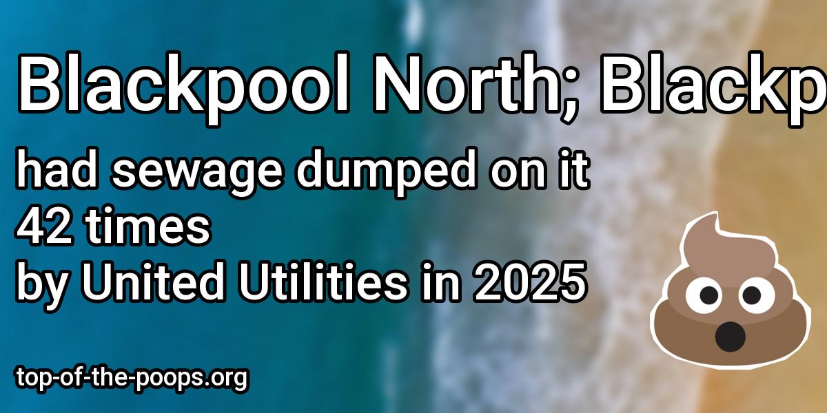 Sewage pollution at Blackpool North; Blackpool Central; Blackpool South; Bispham