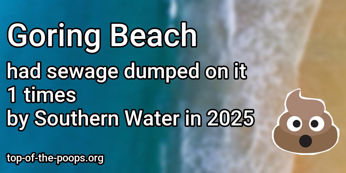 Sewage pollution at Goring Beach