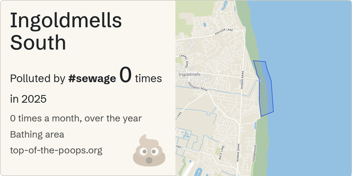 Sewage pollution map of Ingoldmells South