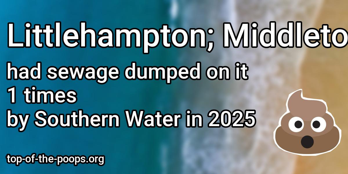 Sewage pollution at Littlehampton; Middleton-on-sea