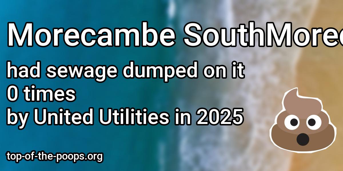 Sewage pollution at Morecambe SouthMorecambe North