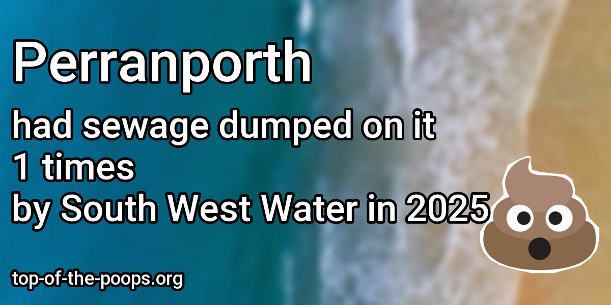 Sewage pollution at Perranporth