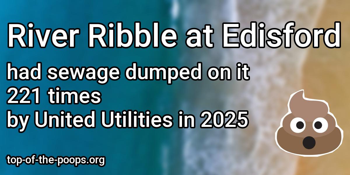 Sewage pollution at River Ribble at Edisford Bridge
