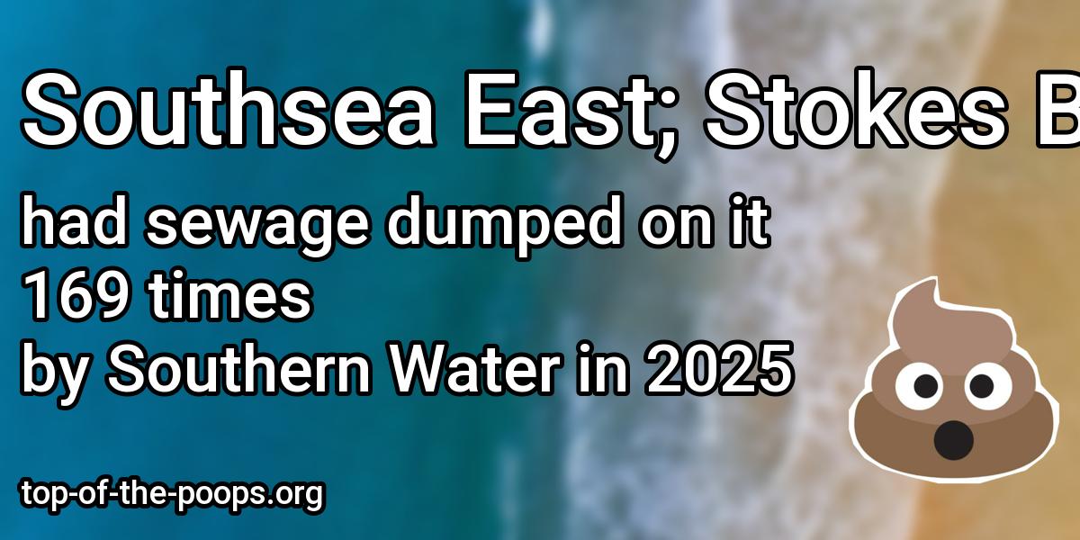 Sewage pollution at Southsea East; Stokes Bay