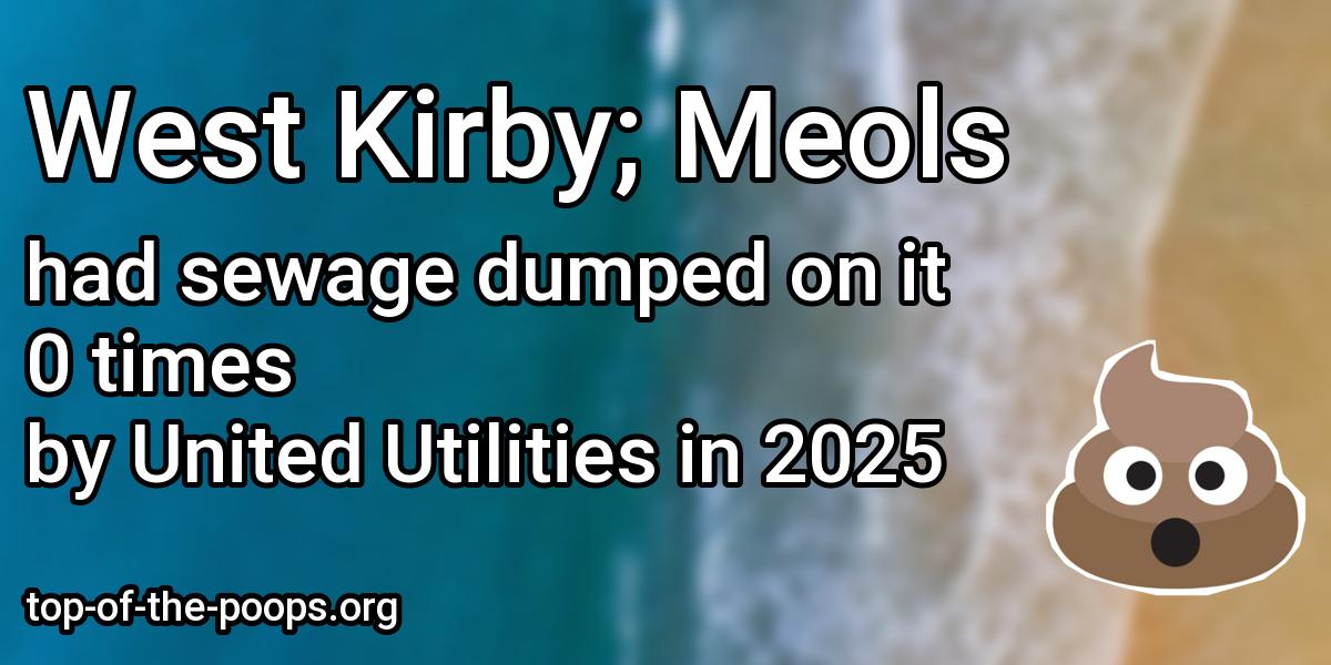 Sewage pollution at West Kirby; Meols