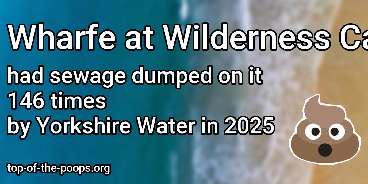 Sewage pollution at Wharfe at Wilderness Carpark