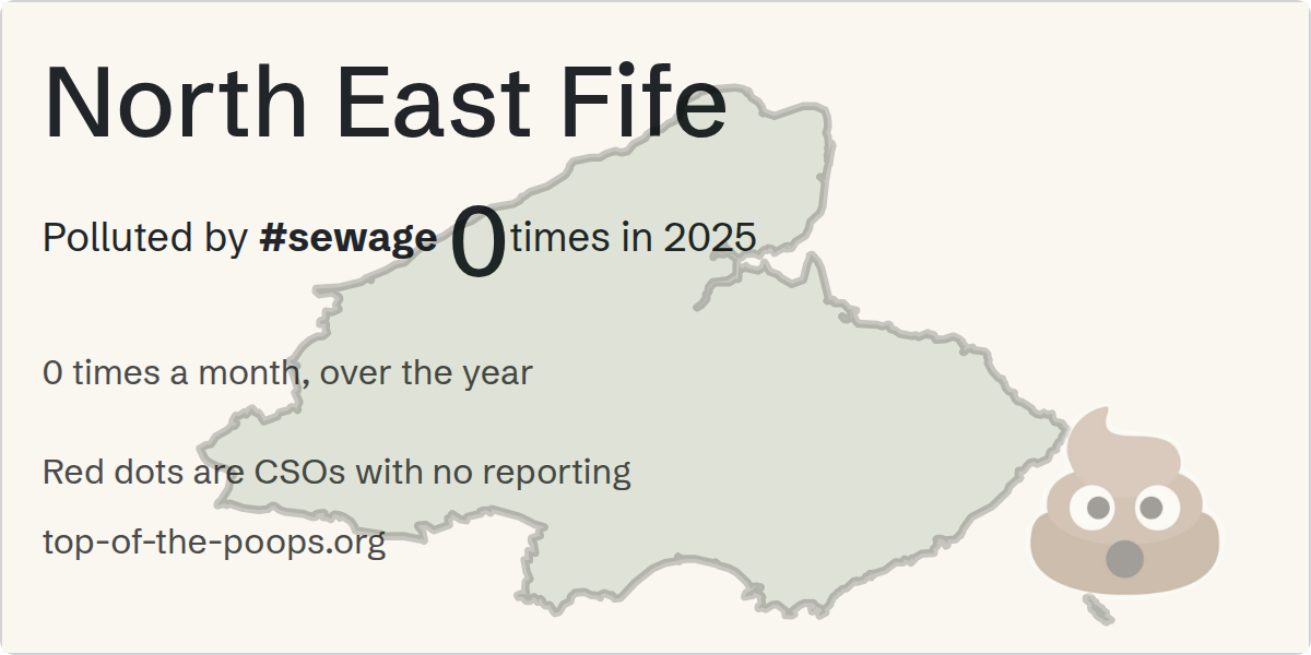Sewage pollution map of North East Fife