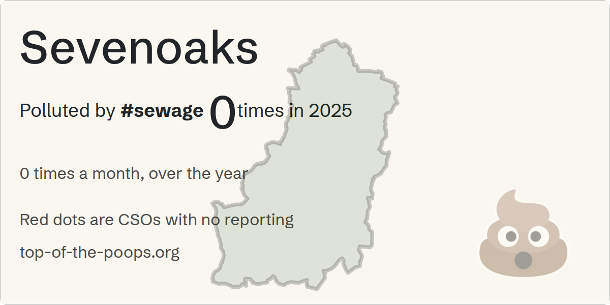 Sewage pollution map of Sevenoaks