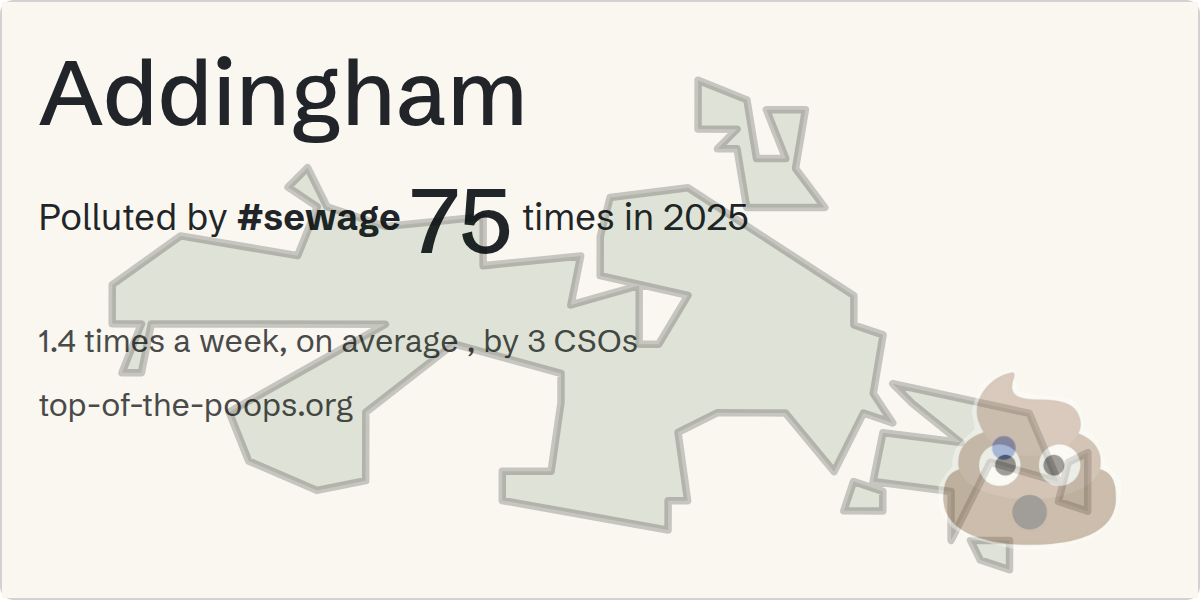 Sewage pollution map of Addingham