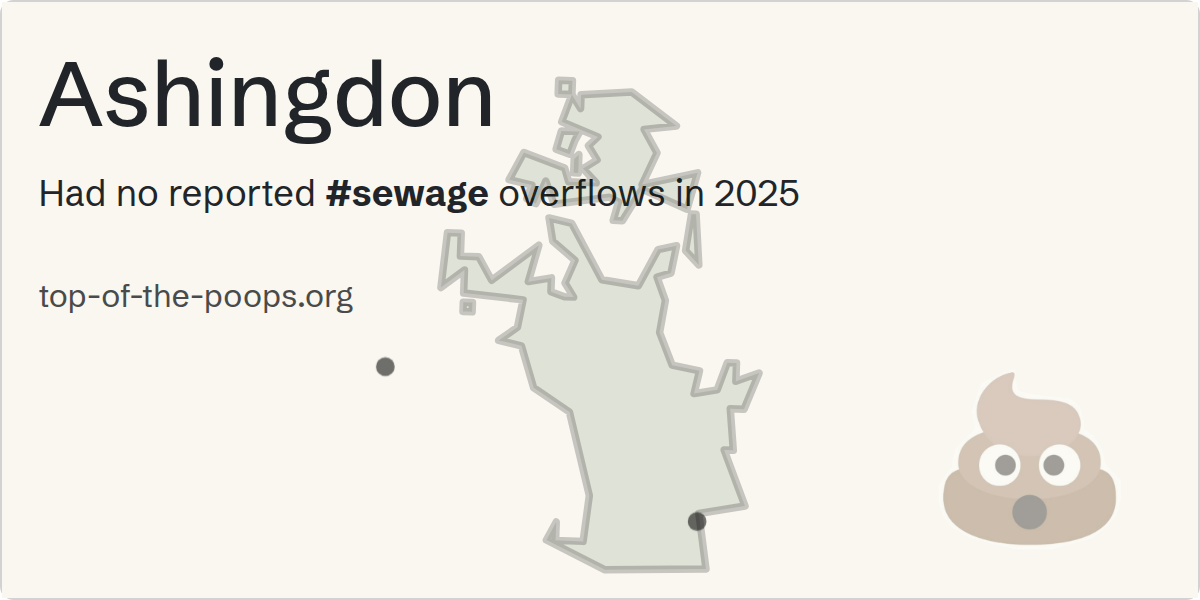 Sewage pollution map of Ashingdon