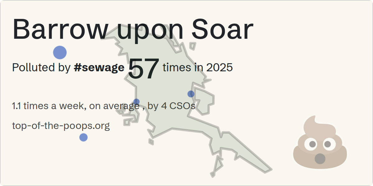 Sewage pollution map of Barrow upon Soar