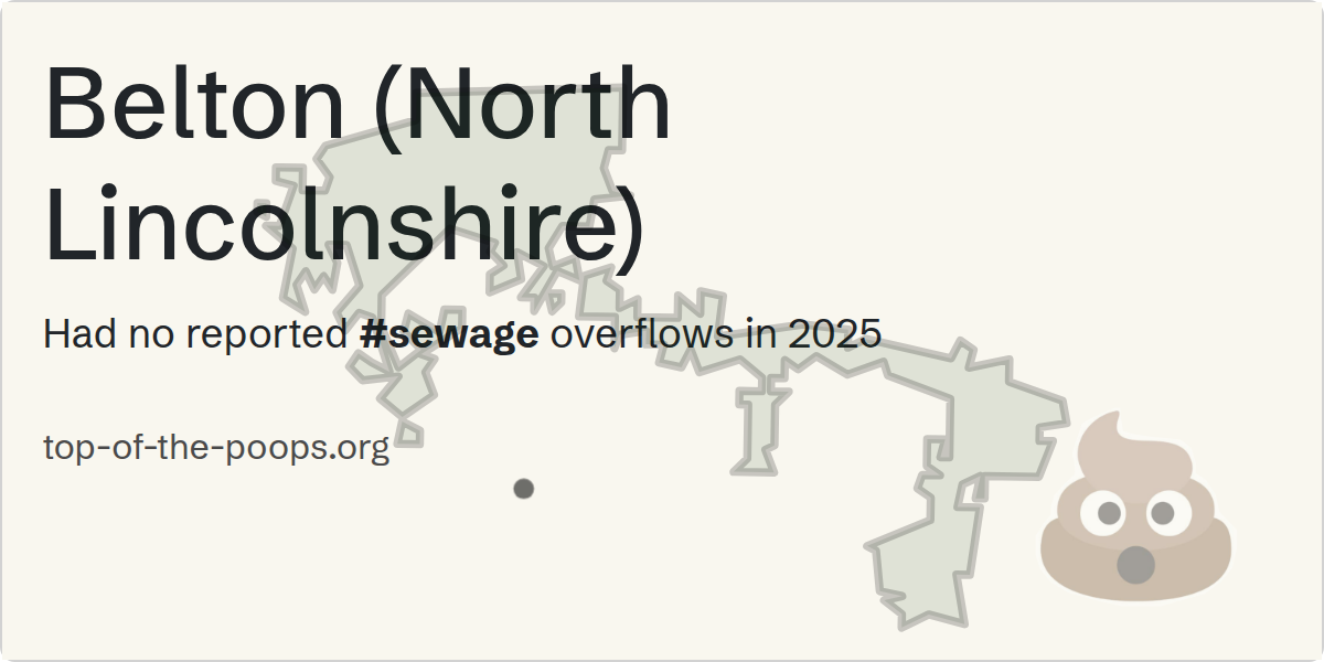 Sewage pollution map of Belton (North Lincolnshire)