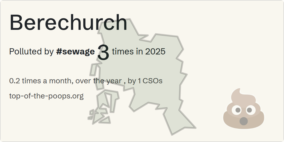 Sewage pollution map of Berechurch