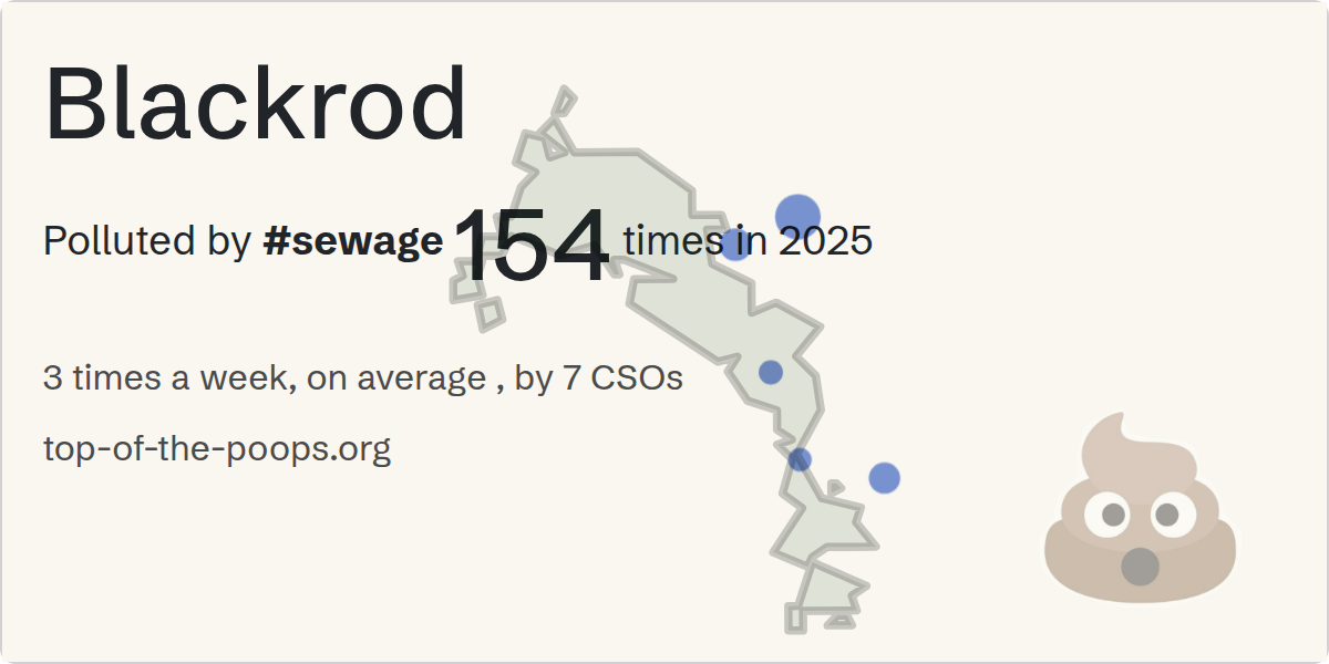 Sewage pollution map of Blackrod