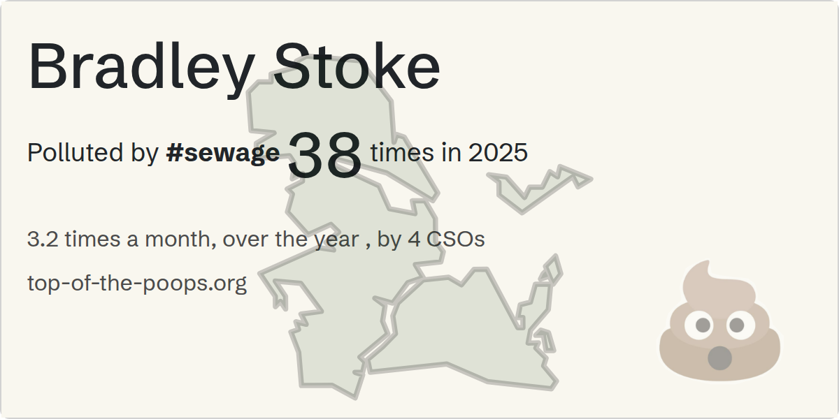 Sewage pollution map of Bradley Stoke