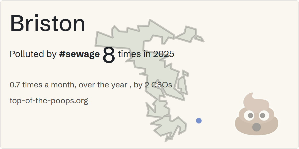 Sewage pollution map of Briston