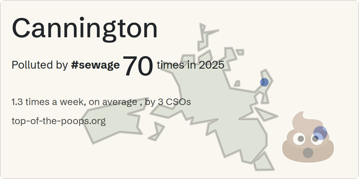Sewage pollution map of Cannington