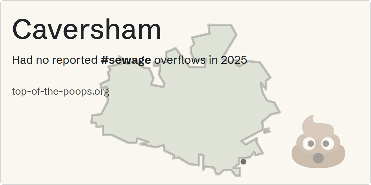 Sewage pollution map of Caversham