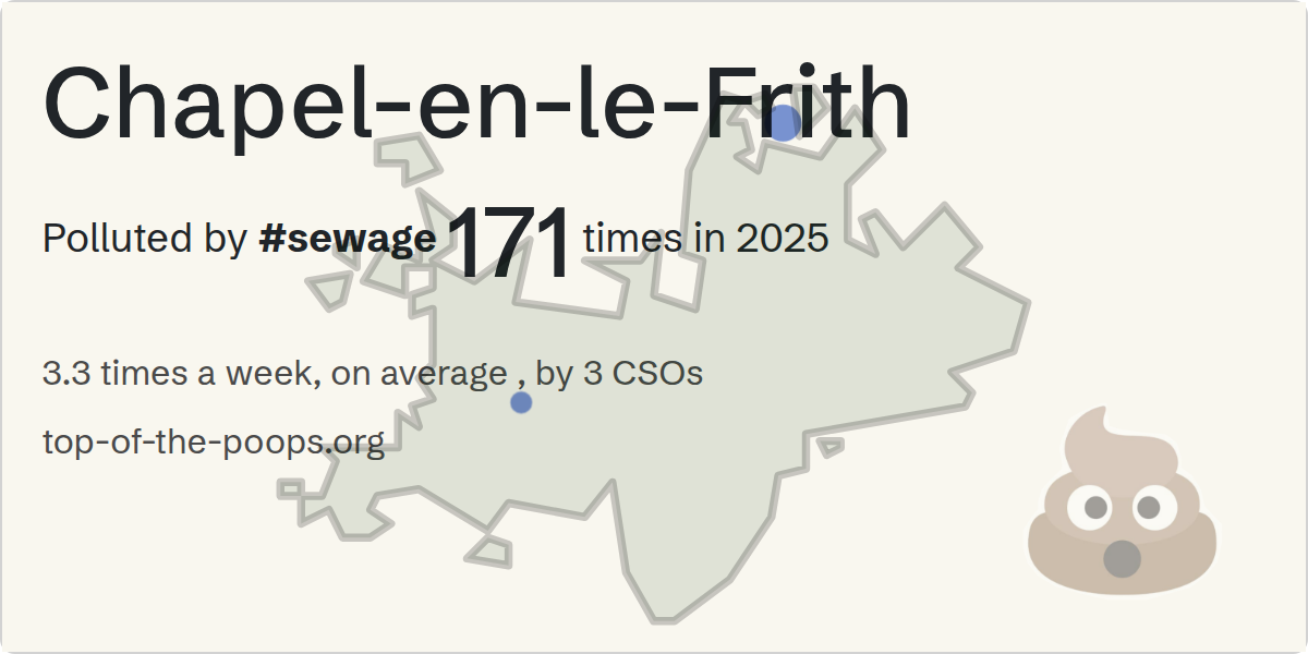 Sewage pollution map of Chapel-en-le-Frith