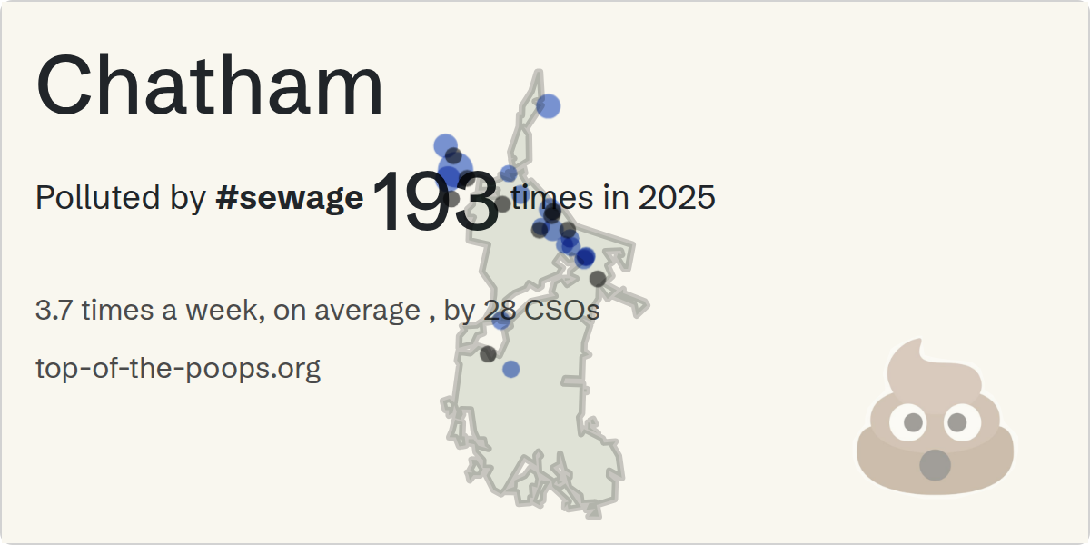 Sewage pollution map of Chatham