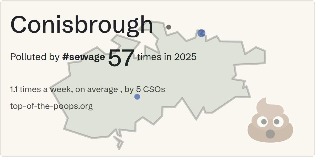 Sewage pollution map of Conisbrough