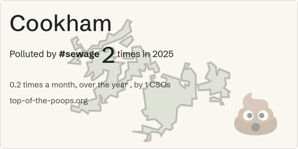 Sewage pollution map of Cookham