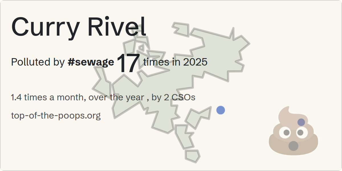 Sewage pollution map of Curry Rivel