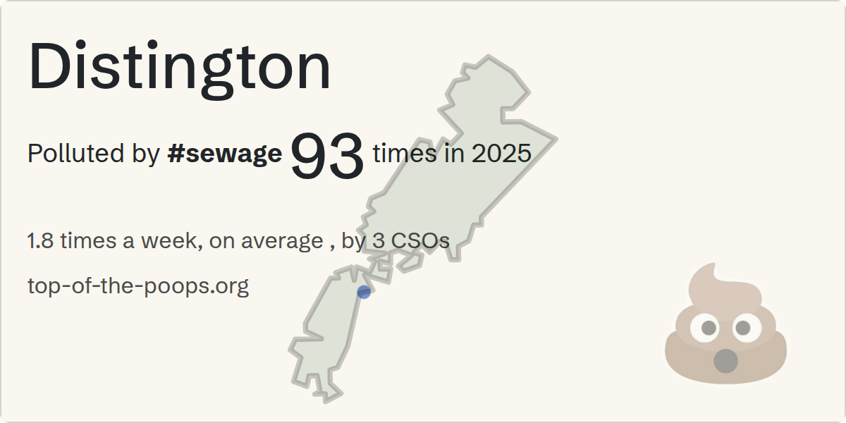 Sewage pollution map of Distington