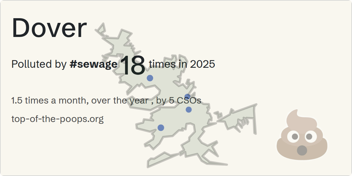 Sewage pollution map of Dover