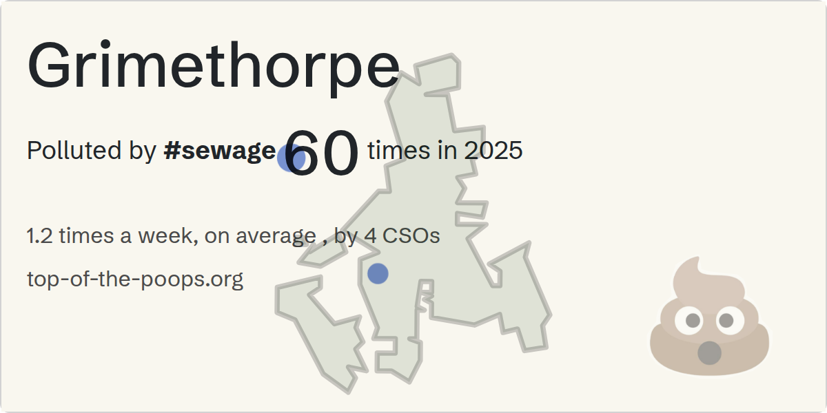 Sewage pollution map of Grimethorpe