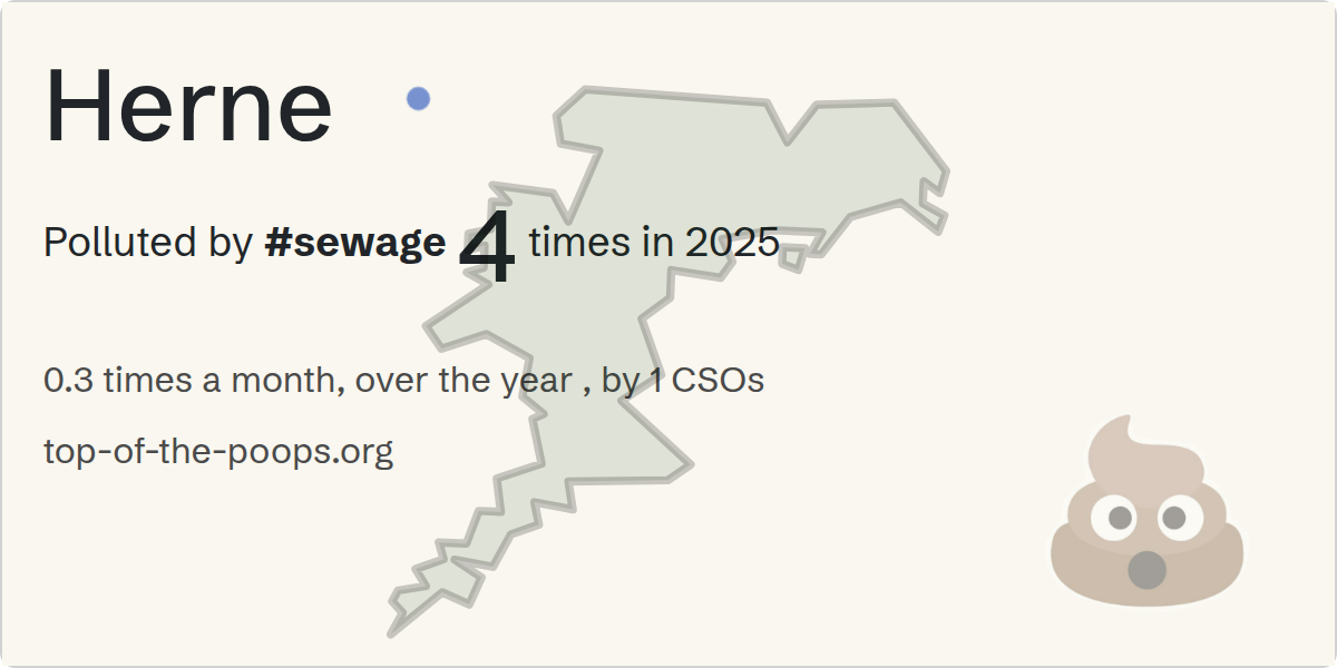 Sewage pollution map of Herne