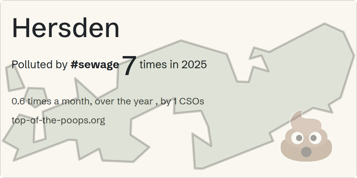 Sewage pollution map of Hersden