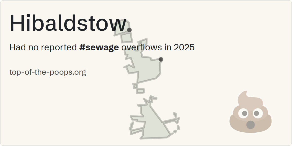 Sewage pollution map of Hibaldstow