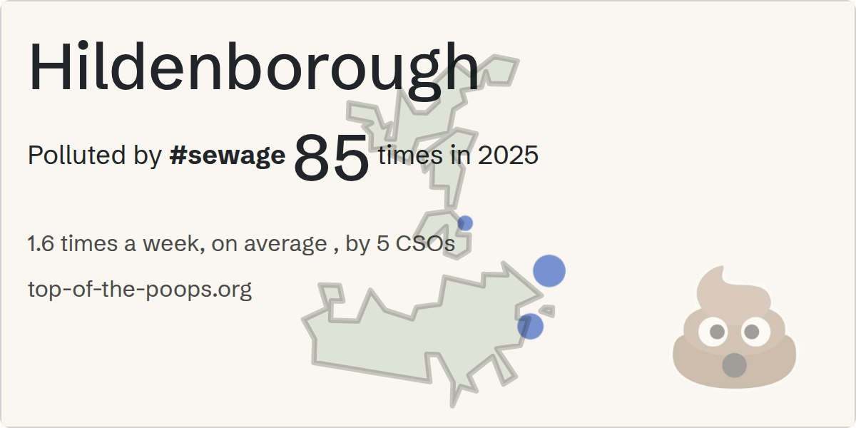 Sewage pollution map of Hildenborough
