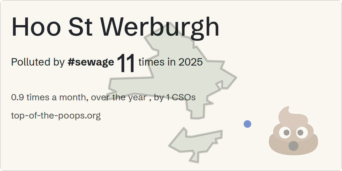 Sewage pollution map of Hoo St Werburgh