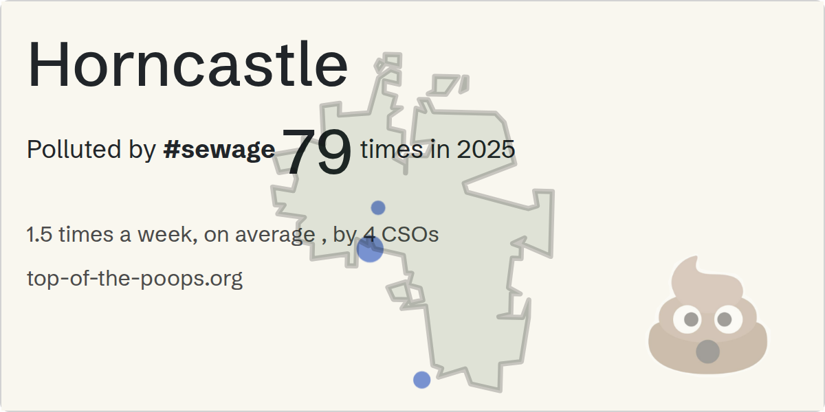 Sewage pollution map of Horncastle