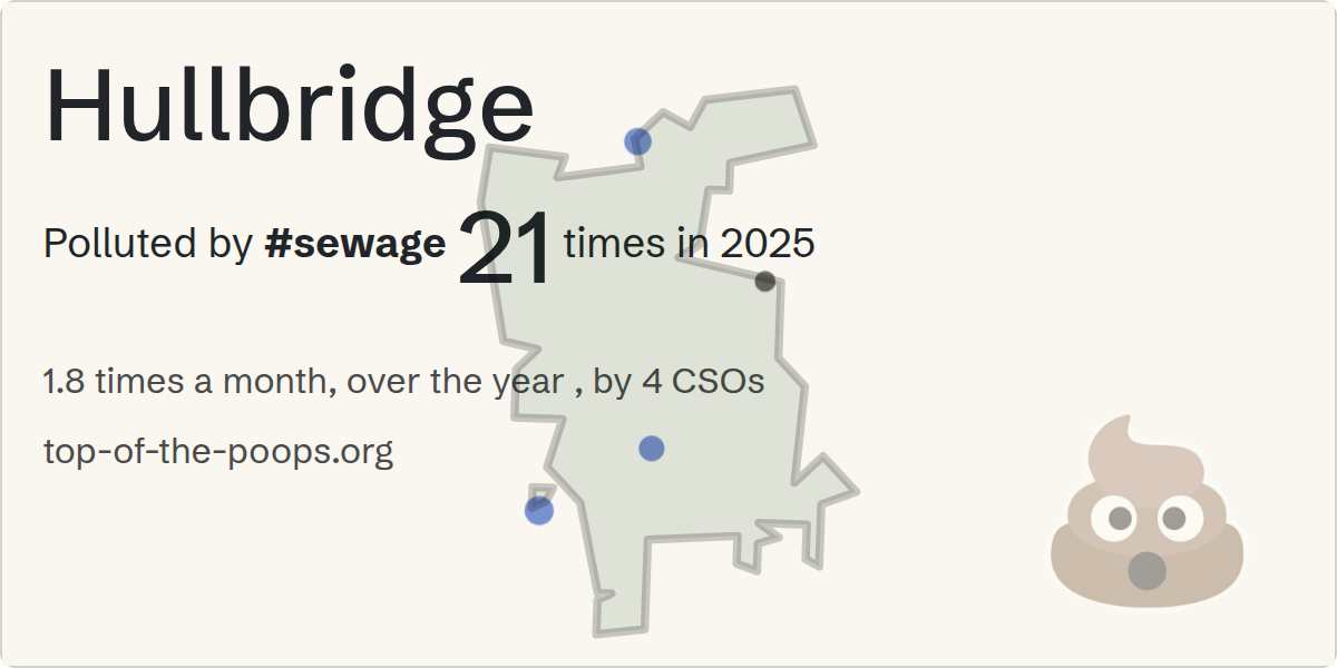 Sewage pollution map of Hullbridge