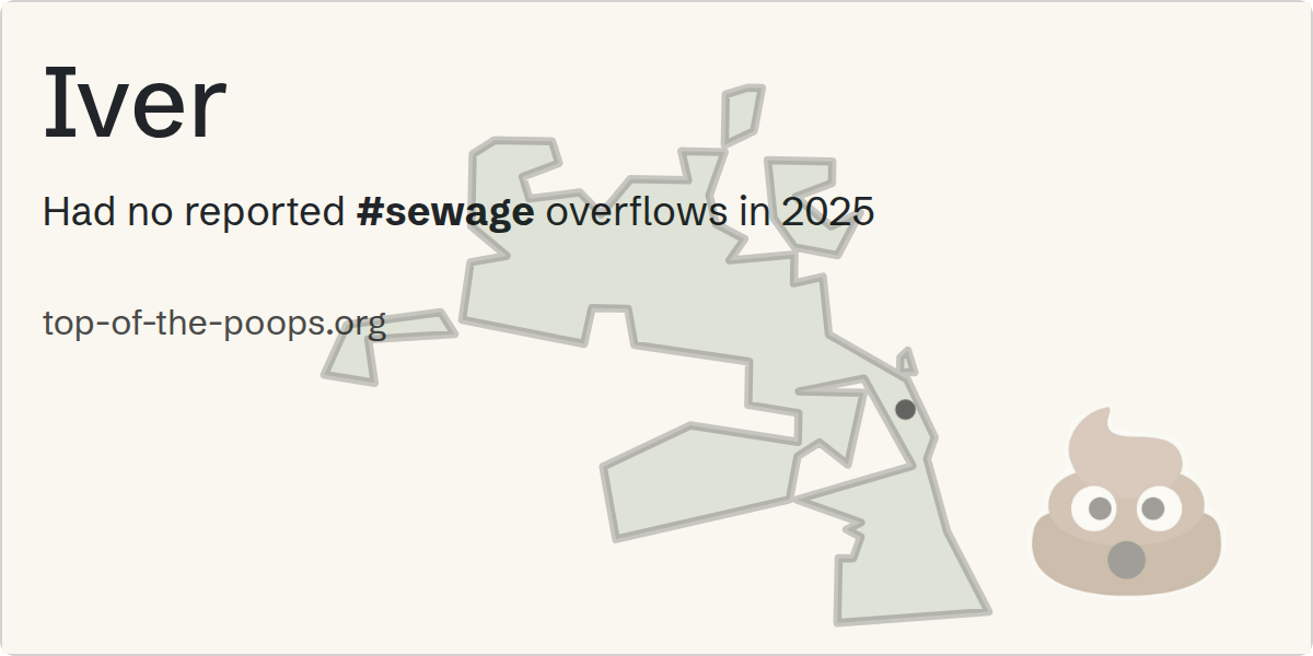 Sewage pollution map of Iver