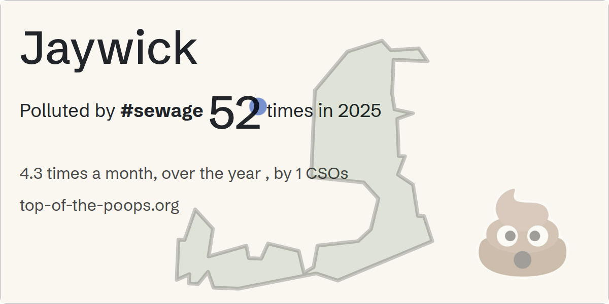 Sewage pollution map of Jaywick