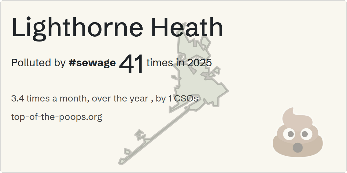 Sewage pollution map of Lighthorne Heath