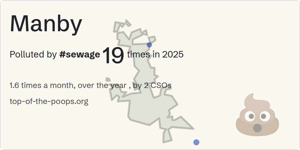 Sewage pollution map of Manby