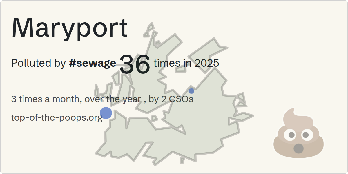 Sewage pollution map of Maryport