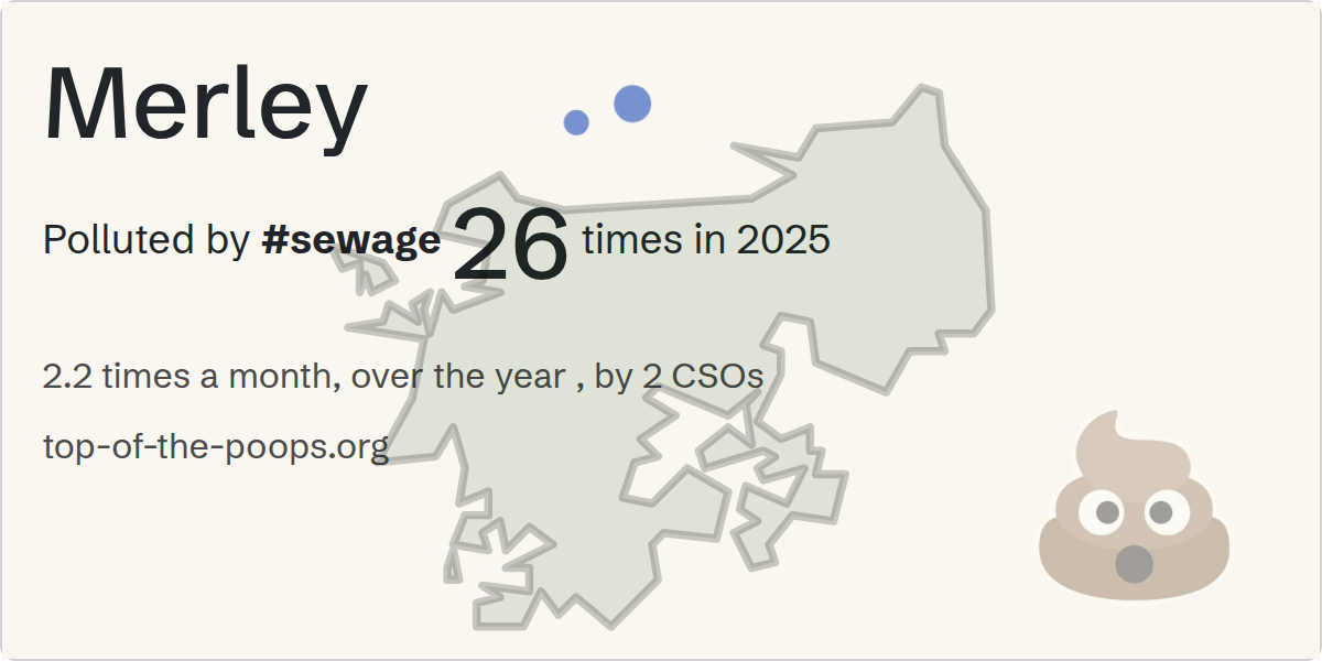 Sewage pollution map of Merley