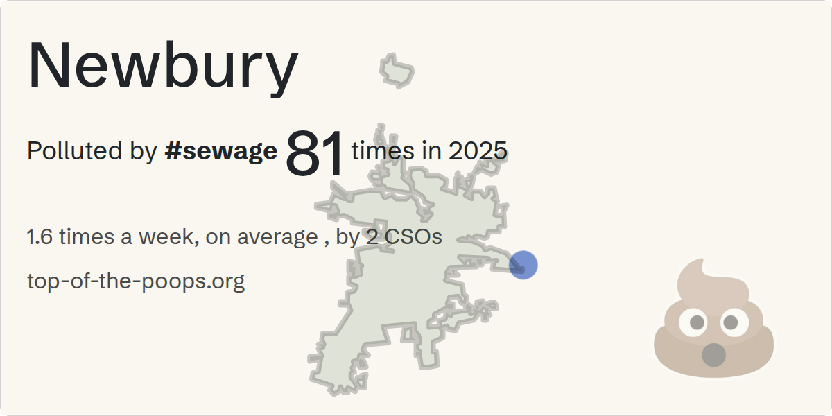 Sewage pollution map of Newbury
