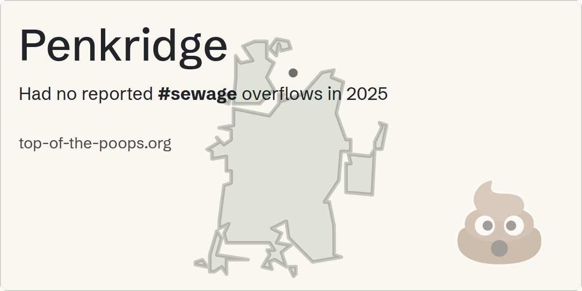 Sewage pollution map of Penkridge