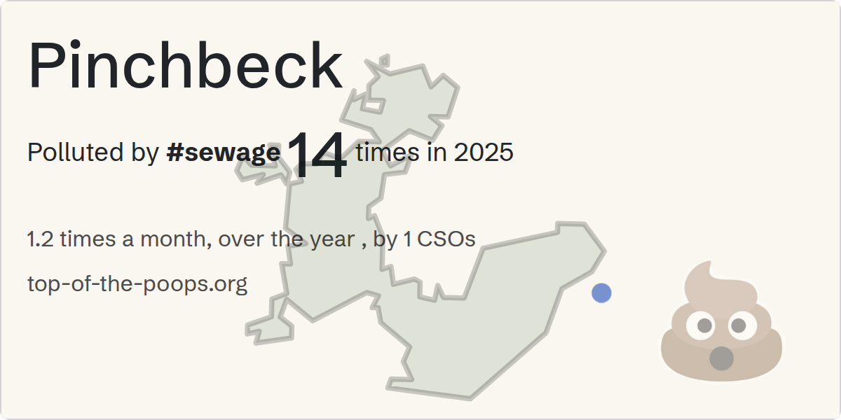 Sewage pollution map of Pinchbeck
