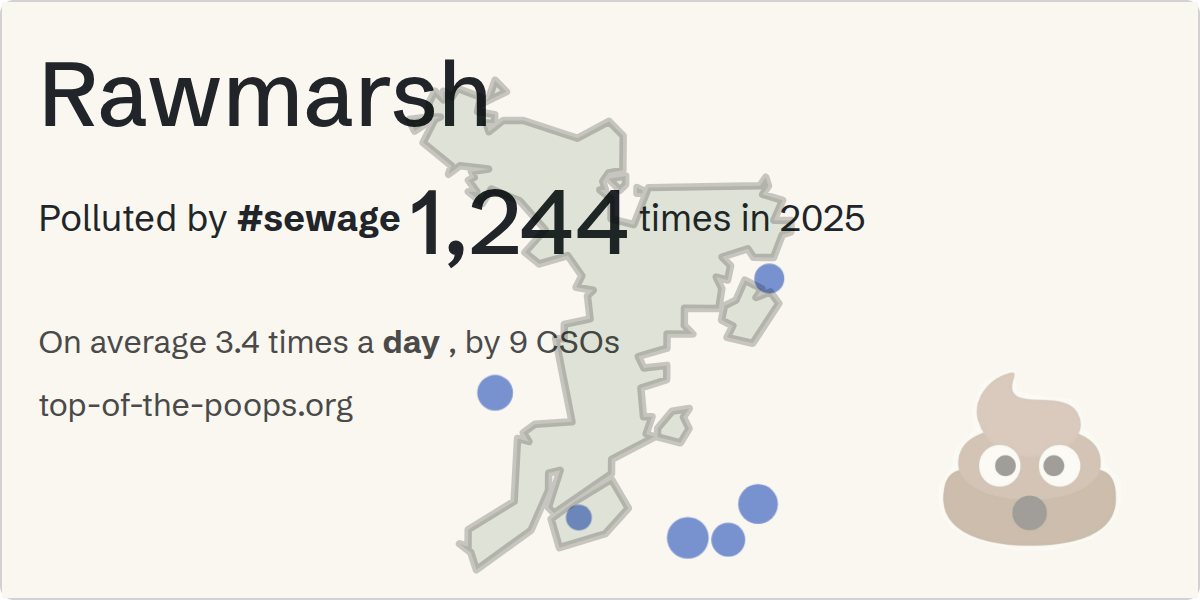 Sewage pollution map of Rawmarsh