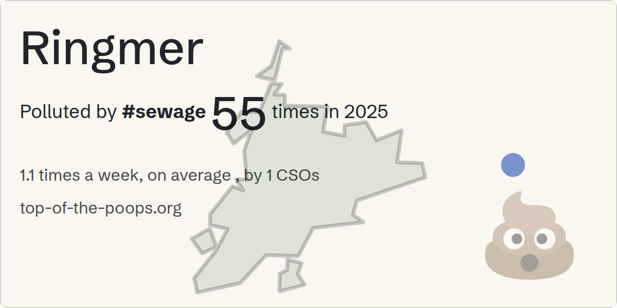 Sewage pollution map of Ringmer