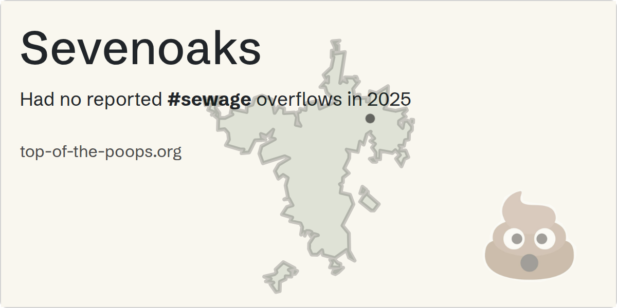 Sewage pollution map of Sevenoaks